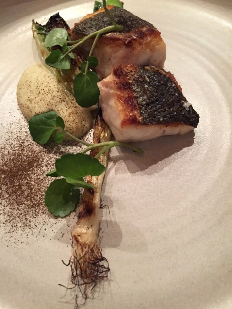 hoofd: zeebaars | venkelcrème | kropsla | geroosterde lenteui